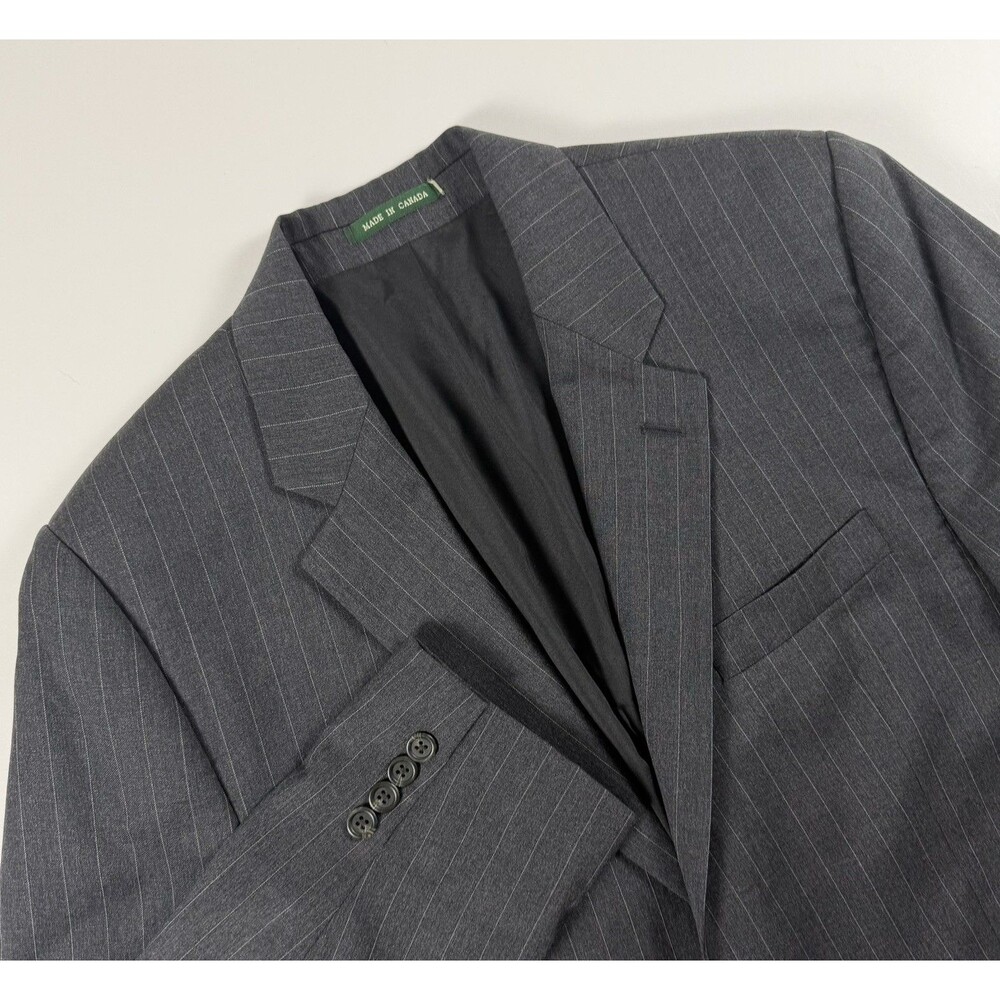 Lauren Ralph Lauren Men’s 40R Gray Pinstripe Wool Blazer Sport Coat Canada